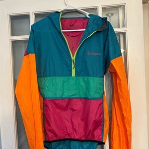 Cotopaxi Teal and Pink Windbreaker